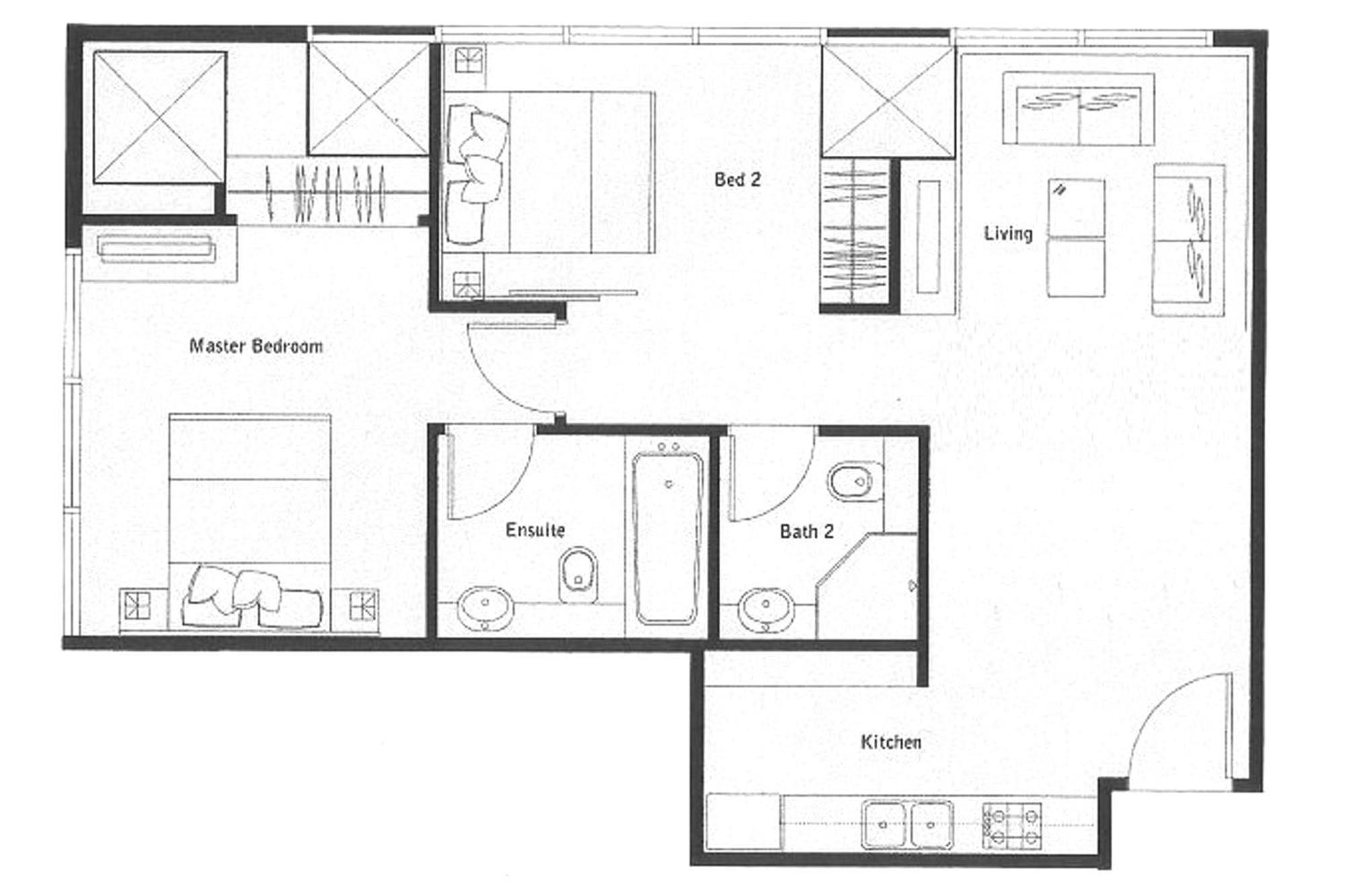 Sky Villas Apartments Bangkok Extérieur photo